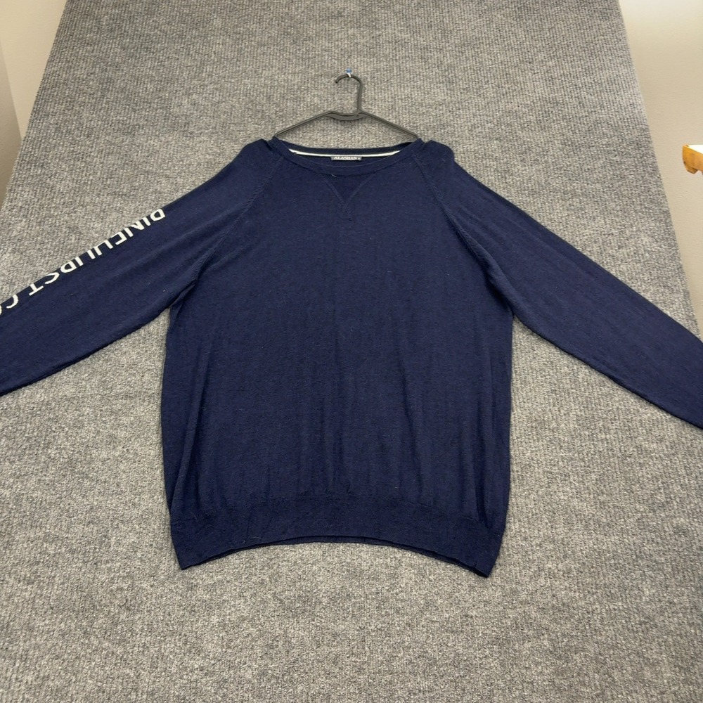 Alashan Sweater Mens XL Blue Cotton Cashmere Pinehurst‎ CC Raglan Classic Preppy